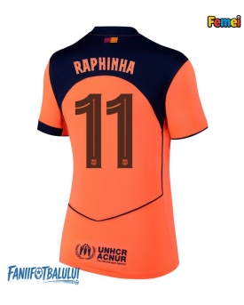 Barcelona Raphinha Belloli #11 Tricou Fotbal Replică 2025-26 Femei Treilea
